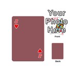 Blush Gold Coppery Pink Solid Color Playing Cards 54 (Mini)  Front - HeartJ