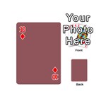 Blush Gold Coppery Pink Solid Color Playing Cards 54 (Mini)  Front - Diamond10