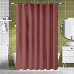 Blush Gold Coppery Pink Solid Color Shower Curtain 48  X 72  (small)  by PodArtist