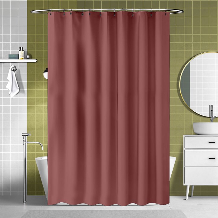 Blush Gold Coppery Pink Solid Color Shower Curtain 48  x 72  (Small) 