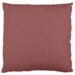 Blush Gold Coppery Pink Solid Color Large Cushion Case (One Side) Front