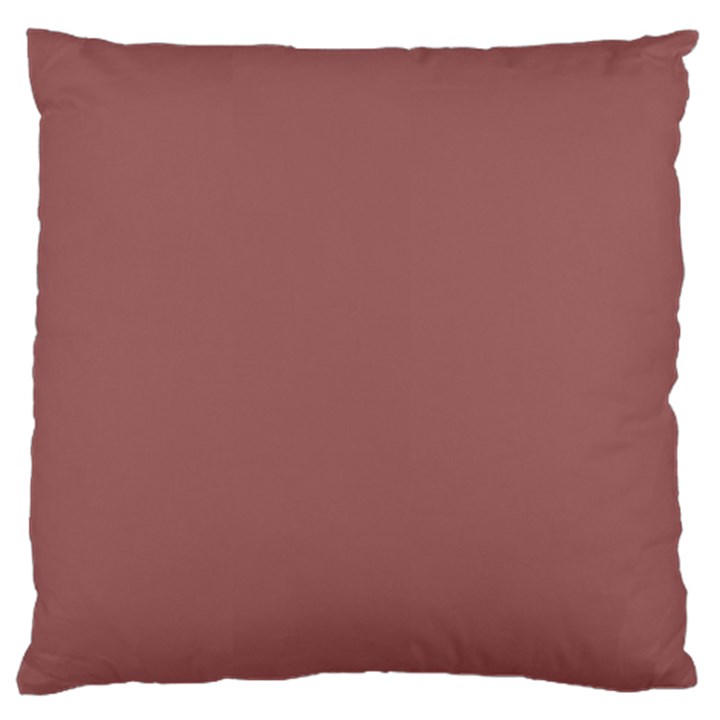 Blush Gold Coppery Pink Solid Color Large Cushion Case (One Side)