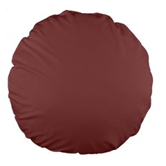 Blush Gold Coppery Pink Solid Color Large 18  Premium Flano Round Cushions by PodArtist