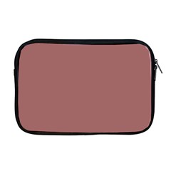 Blush Gold Coppery Pink Solid Color Apple Macbook Pro 17  Zipper Case by PodArtist