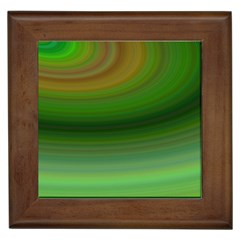 Green Background Elliptical Framed Tiles by Nexatart