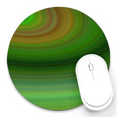 Green Background Elliptical Round Mousepads by Nexatart