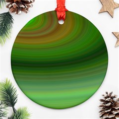 Green Background Elliptical Ornament (round) by Nexatart