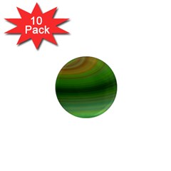 Green Background Elliptical 1  Mini Magnet (10 Pack)  by Nexatart