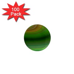 Green Background Elliptical 1  Mini Magnets (100 Pack)  by Nexatart