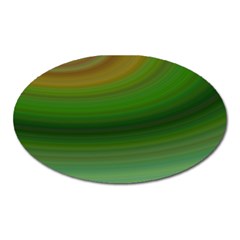 Green Background Elliptical Oval Magnet by Nexatart