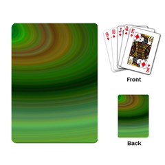 Green Background Elliptical Playing Card by Nexatart