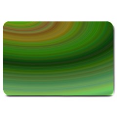 Green Background Elliptical Large Doormat  by Nexatart