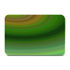 Green Background Elliptical Plate Mats by Nexatart