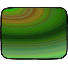 Green Background Elliptical Double Sided Fleece Blanket (mini)  by Nexatart