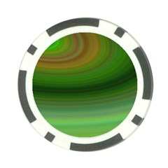 Green Background Elliptical Poker Chip Card Guard (10 Pack) by Nexatart