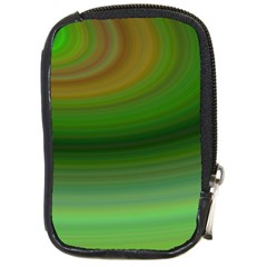 Green Background Elliptical Compact Camera Cases by Nexatart