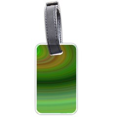 Green Background Elliptical Luggage Tags (one Side)  by Nexatart