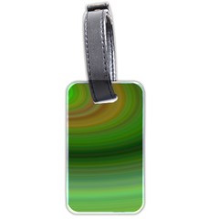 Green Background Elliptical Luggage Tags (two Sides) by Nexatart