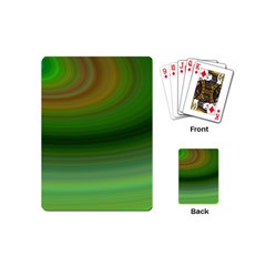 Green Background Elliptical Playing Cards (mini)  by Nexatart