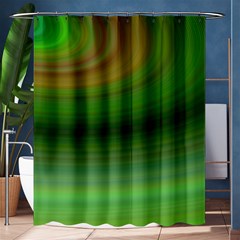 Green Background Elliptical Shower Curtain 60  X 72  (medium)  by Nexatart