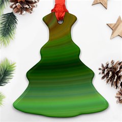 Green Background Elliptical Ornament (christmas Tree)  by Nexatart