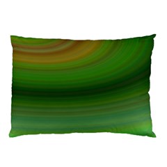 Green Background Elliptical Pillow Case (two Sides) by Nexatart