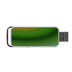 Green Background Elliptical Portable Usb Flash (one Side) by Nexatart