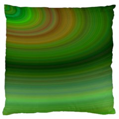 Green Background Elliptical Standard Flano Cushion Case (one Side) by Nexatart