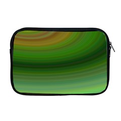 Green Background Elliptical Apple Macbook Pro 17  Zipper Case by Nexatart