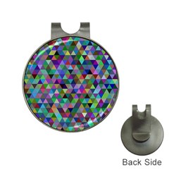 Triangle Tile Mosaic Pattern Hat Clips With Golf Markers by Nexatart