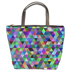 Triangle Tile Mosaic Pattern Bucket Bags by Nexatart