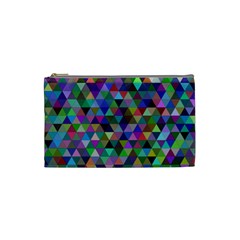 Triangle Tile Mosaic Pattern Cosmetic Bag (small)  by Nexatart