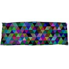 Triangle Tile Mosaic Pattern Body Pillow Case Dakimakura (two Sides) by Nexatart