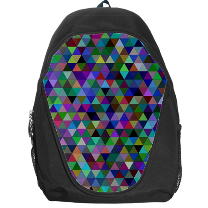 Triangle Tile Mosaic Pattern Backpack Bag