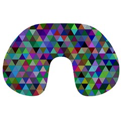 Triangle Tile Mosaic Pattern Travel Neck Pillows by Nexatart