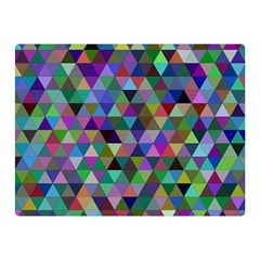 Triangle Tile Mosaic Pattern Double Sided Flano Blanket (mini)  by Nexatart