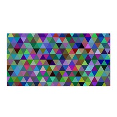 Triangle Tile Mosaic Pattern Satin Wrap by Nexatart