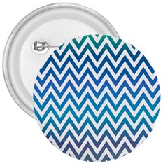 Blue Zig Zag Chevron Classic Pattern 3  Buttons by Nexatart