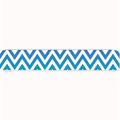 Blue Zig Zag Chevron Classic Pattern Small Bar Mats by Nexatart