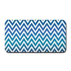 Blue Zig Zag Chevron Classic Pattern Medium Bar Mats by Nexatart