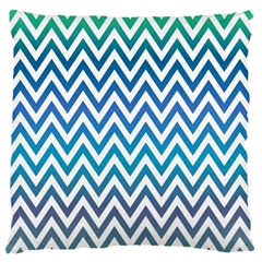 Blue Zig Zag Chevron Classic Pattern Standard Flano Cushion Case (one Side) by Nexatart