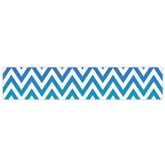 Blue Zig Zag Chevron Classic Pattern Flano Scarf (small) by Nexatart