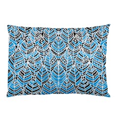 Blue Feathers  Pillow Case (two Sides)