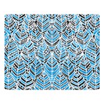 Blue Feathers  Double Sided Flano Blanket (Large)  80 x60  Blanket Front