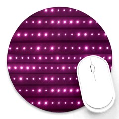 Galaxy Stripes Pattern Round Mousepads