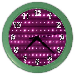 Galaxy Stripes Pattern Color Wall Clocks