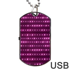 Galaxy Stripes Pattern Dog Tag Usb Flash (one Side) by dflcprints