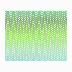 Green Line Zigzag Pattern Chevron Small Glasses Cloth by Nexatart