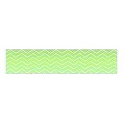 Green Line Zigzag Pattern Chevron Velvet Scrunchie by Nexatart