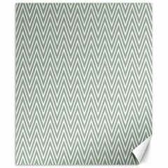 Vintage Pattern Chevron Canvas 8  X 10  by Nexatart